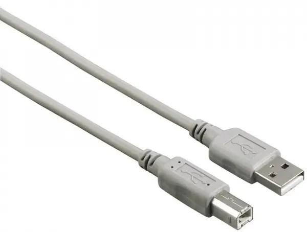 Cablu Hama - 200900, USB-A/USB-B, pentru imprimantă, 1.5 m, gri