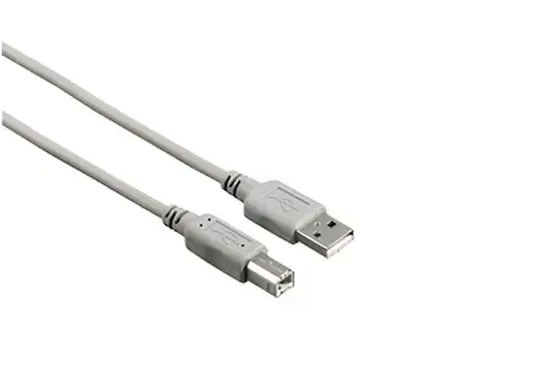 Cablu Hama 200901, USB - USB B, 3 m (Gri)
