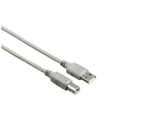Cablu Hama 200902, USB-A - USB-B, 5 m (Gri)