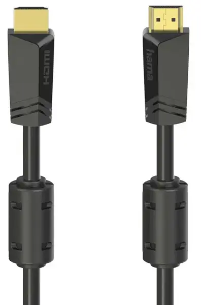 Cablu Hama 205009, HDMI - HDMI, 4k, Ethernet, 10 metri, aurit (Negru)
