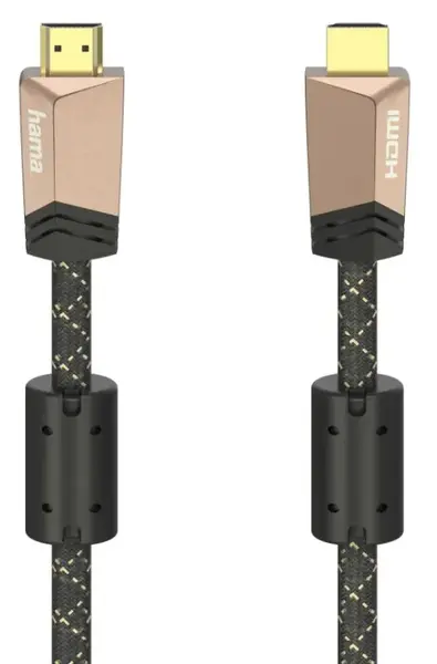Cablu Hama 205024, HDMI-HDMI, 4k, Ethernet, 0.75 m (Negru)