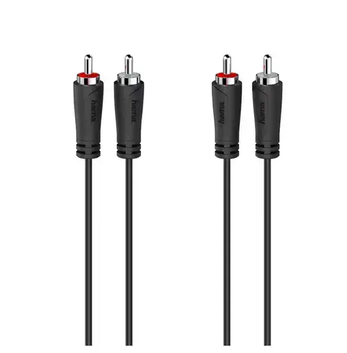 Cablu Hama 205257, 2x RCA - 2x RCA, 1.5 m (Negru)