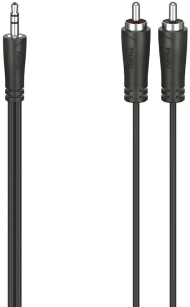 Cablu Hama - 3,5 mm/2x RCA, 1,5 m, negru