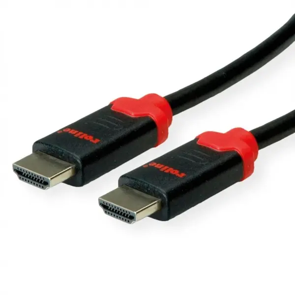 Cablu HDMI 10K30Hz/4K240Hz HDR T-T 5m Negru/Rosu, Roline 11.04.5944