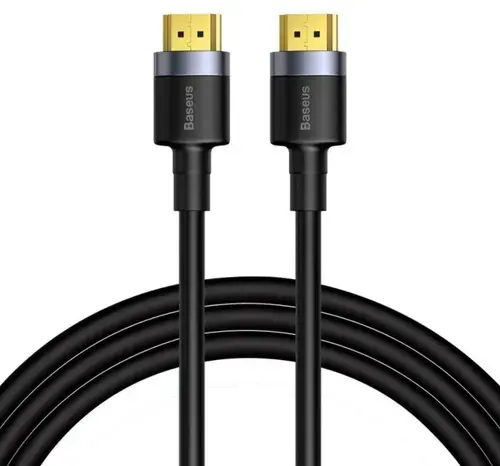 Cablu HDMI Adaptor 4K Baseus CADKLF-G01, HDMI la HDMI, 3 m (Negru/Auriu)