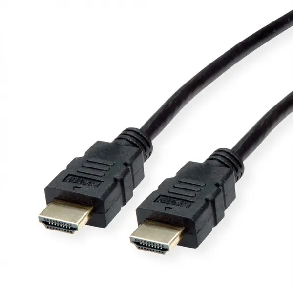 Cablu HDMI High Speed cu Ethernet 4K30Hz TPE T-T 7.5m Negru, Roline 11.04.5935