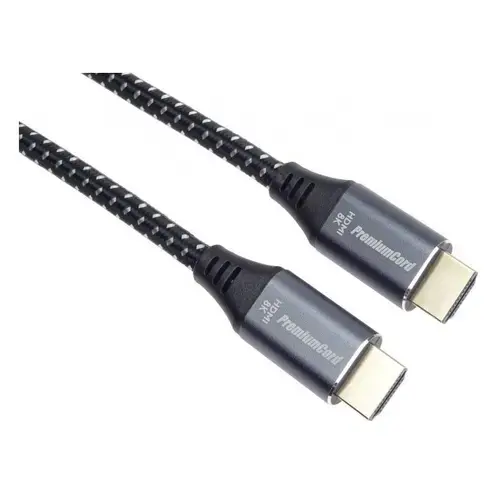 Cablu HDMI, Ultra High Speed, 8K@60Hz, Versiunea 2.1, conectori auriti metalici din aluminiu, 1.5m, PremiumCord kphdm21s015