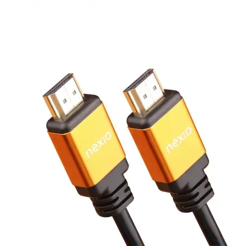 Cablu HDMI V2.1, tata-tata, 8K@60hz, 1080P, Ultra High Speed Ethernet, carcasa metalica, contacte aurite, 5m, Nexio NX-VN-HD50-5M