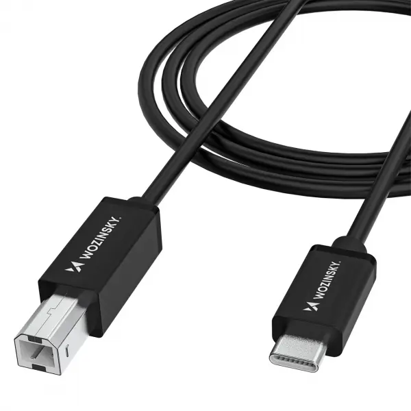 Cablu Imprimanta WZK WKDDY1S, USB-C - USB-B, 1m, Negru