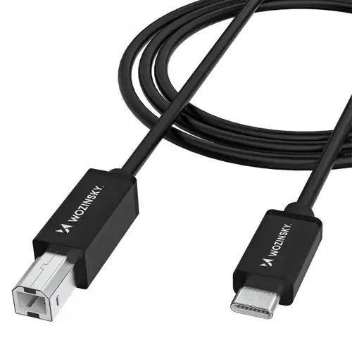 Cablu Imprimanta WZK WKDDY1S, USB-C - USB-B, 1m, Negru