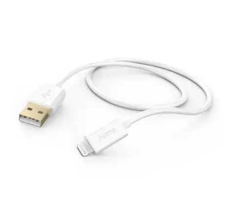 Cablu incarcare Hama 201581, USB-A - Lightning, 1.5 m (Alb)