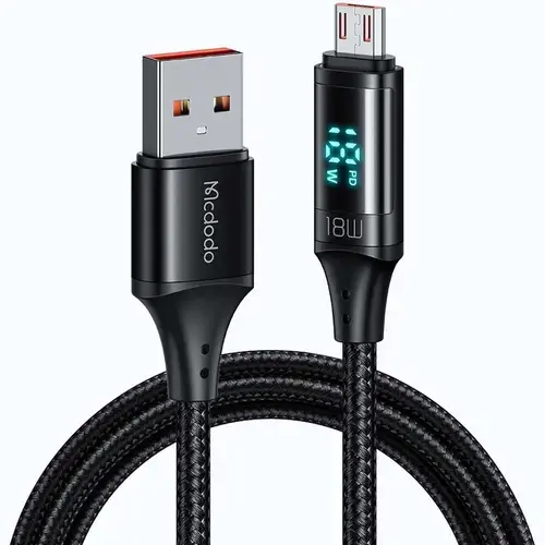 Cablu incarcare, Mcdodo, USB la Micro USB QC 4.0 18W, extrarezistent, pentru Samsung, Apple, Huawei, Xiaomi, OPPO, Digital HD Series 1,2M