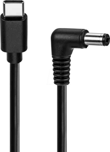 Cablu incarcare USB type C la DC 2.5 x 5.5mm 5V/3A 0.5m, Goobay G78968