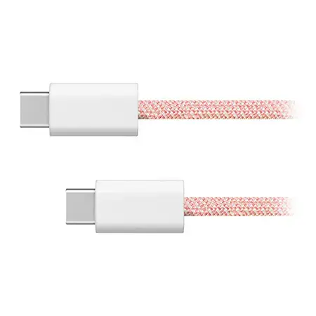 Cablu Kruger&Matz KM1271-1P, USB TIP C - USB TIP C, 60 W, 1 m (Roz)