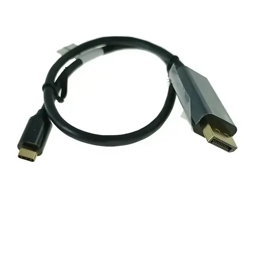 Cablu Lanberg CA-CMDP-10CU-0005-BK, USB-C, DisplayPort, 0.5m, 4K/60Hz (Negru)