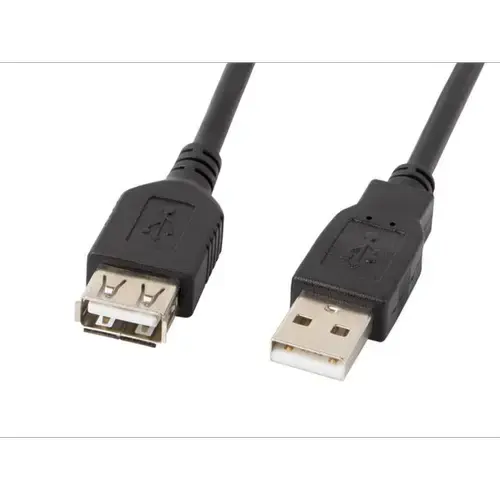 Cablu Lanberg, USB 2.0, AM/AF, 1.8, Negru