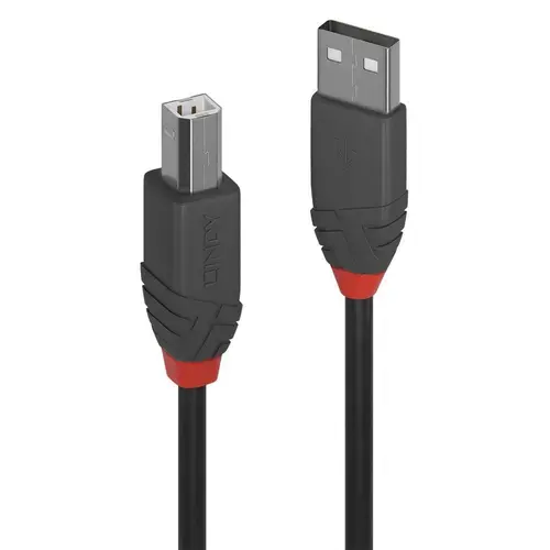 Cablu Lindy LY-36671, 0.5m, USB 2.0 Type A - USB-B