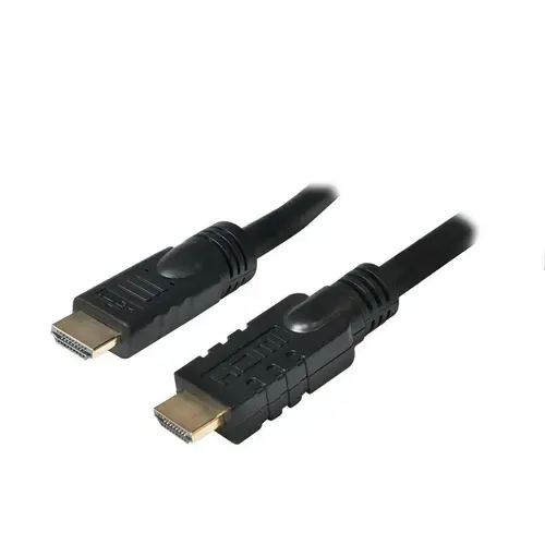 Cablu LOGILINK CHA0025, HDMI - HDMI, 25m, conectori auriti, 4K UHD/30 Hz (Negru)