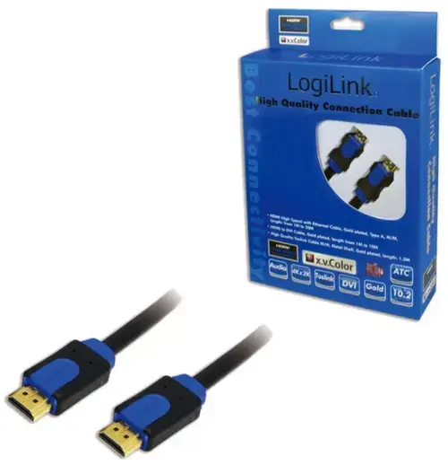 Cablu LogiLink CHB1101, HDMI - HDMI, 1 m (Negru)