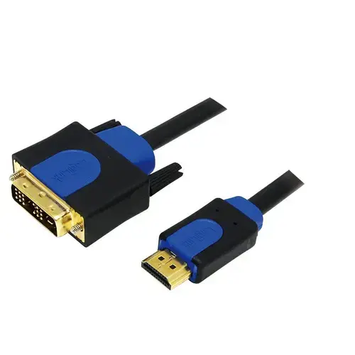 Cablu LOGILINK CHB3110, HDMI - DVI-D SL, 10m, conectori auriti, Full HD/60Hz (Negru)