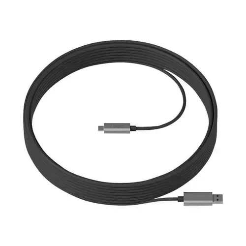 Cablu Logitech, USB 3.1 la USB-C 25m, Gri