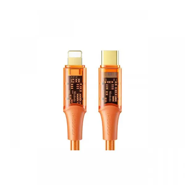 Cablu Mcdodo Amber Series Fast Charging Type-C la Lightning ,36W, 1,2m Orange