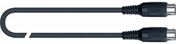Cablu MIDI Quik Lok - S164-1, 1 m, negru