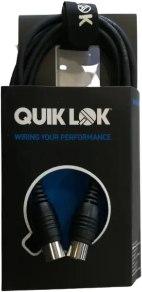 Cablu MIDI Quik Lok - S164-2BK, 2 m, negru