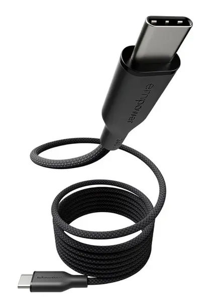 Cablu PanzerGlass - Magnetic Snake, USB-C/USB-C, 1.5 m, Space Black