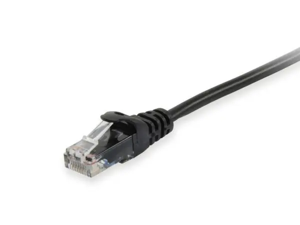 Cablu Patch Ethernet Cat6 U/UTP 5 m, AWG 26 (CCA), RJ‑45 Gold, PVC negru, 250 MHz EQUIP 625454