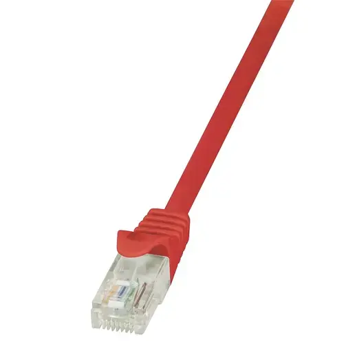 Cablu patchcord gembird, logilink, CAT6 U/UTP EconLine 1,50m rosu