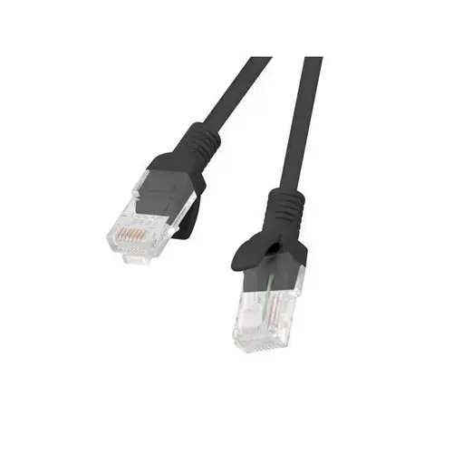 Cablu Patchcord Lanberg RJ45, cat. 5e, UTP, 1m, Negru