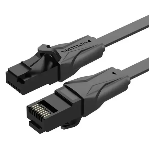 Cablu plat Vention Cat6 UTP Ethernet RJ45, 5m, Negru