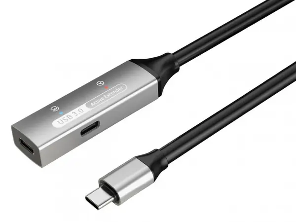 Cablu prelungitor USB 3.2 type C activ cu alimentare T-M 15m, ku31rep15al