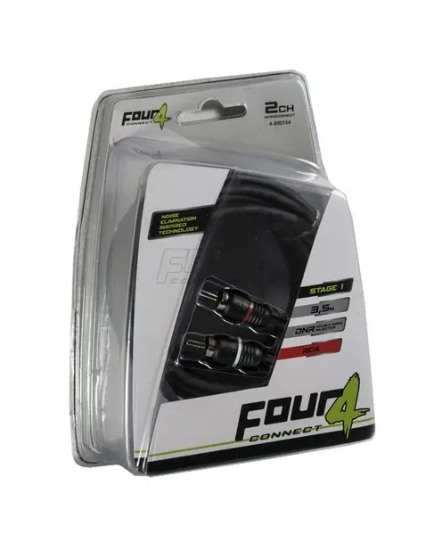 Cablu RCA FOUR Connect 4-800154 STAGE1, 3.5 M, 2 Canale, OOFC, Twisted Pair