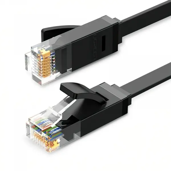 Cablu Retea UGREEN NW102 Flat, UTP, Cat6, 3m, Negru