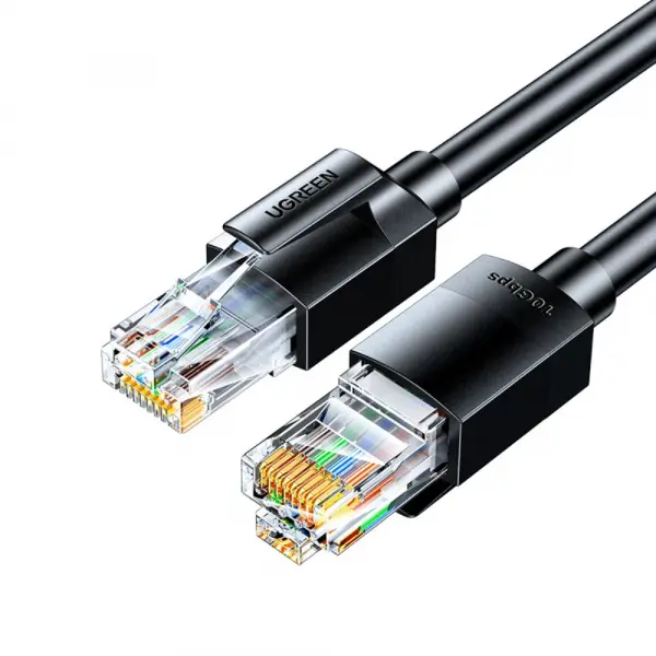 Cablu Retea UGREEN NW315, UTP, Cat6A, 15m, Negru
