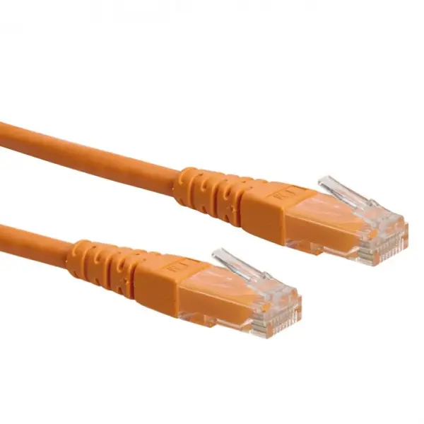 Cablu retea UTP cat.6 orange 1m, Roline 21.15.1537