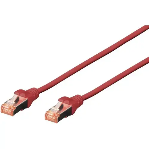 Cablu S-FTP, Digitus, Cat 6, 3 m, Rosu