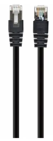 Cablu S/FTP GEMBIRD Cat6a, LSZH, cupru, 3 m, negru, AWG27, dublu ecranat PP6A-LSZHCU-BK-3M
