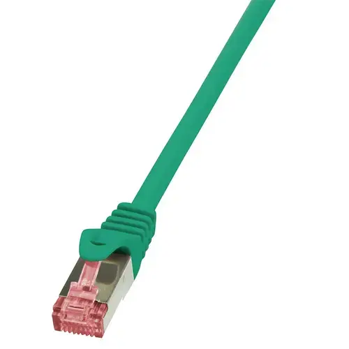 Cablu S/FTP LOGILINK Cat6, LSZH, cupru, 10 m, verde, AWG27, dublu ecranat CQ2095S