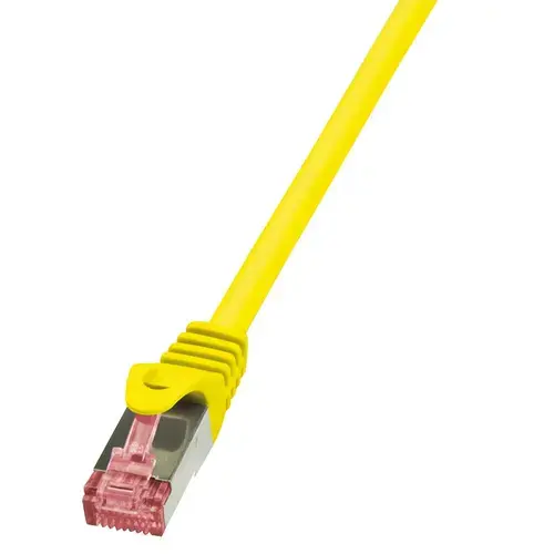 Cablu S/FTP LOGILINK Cat6, LSZH, cupru, 2 m, galben, AWG27, dublu ecranat CQ2057S