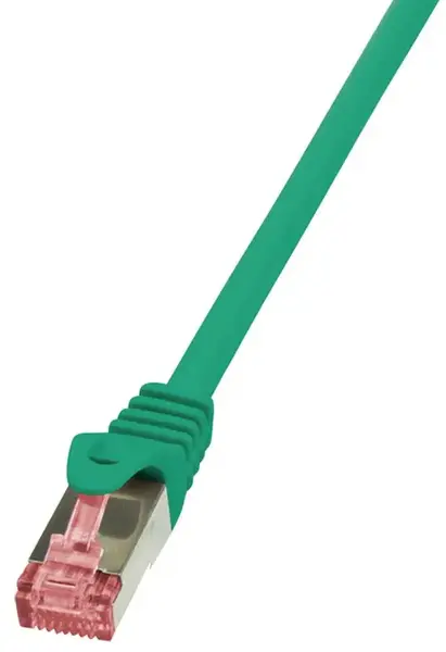 Cablu S/FTP LogiLink CQ2065S, Cat6, LSZH, cupru, 3 m, AWG27, dublu ecranat (Verde)