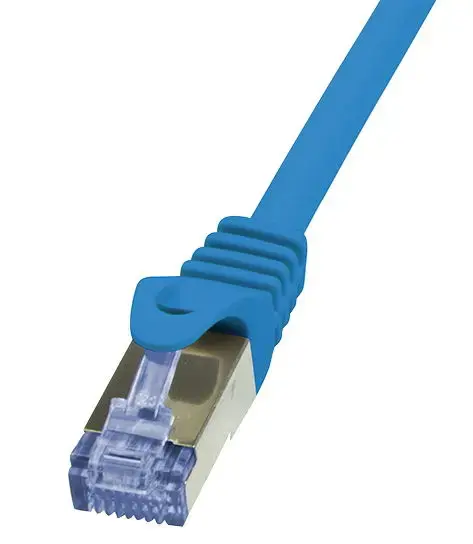 Cablu S/FTP LogiLink CQ3086S, Cat.6A, Patchcord (Albastru)