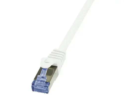 Cablu S/FTP LogiLink CQ3091S, Cat.6A, Patchcord (Alb)
