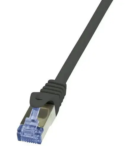 Cablu S/FTP LogiLink CQ3113S, Cat.6A, Patchcord (Negru)