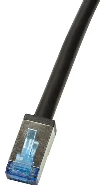 Cablu S/FTP Logilink CQ7063S, Cat6a, cupru-aluminiu, 3 m, AWG26, dublu ecranat (Negru)