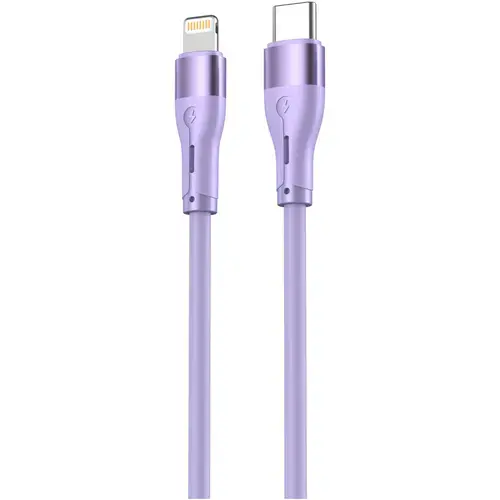 Cablu silicon Tellur Type-C to tip Lightning, PD30W, 1m, Mov