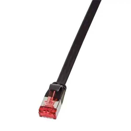 Cablu SlimLine, Logilink, Cat.6A, U/FTP, 2 m, Negru