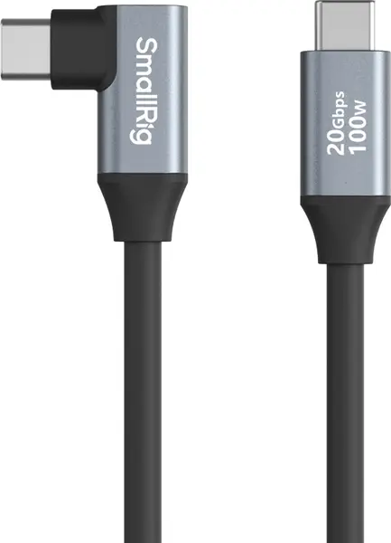 Cablu SmallRig - USB-C Straight/USB-C Angled, 60 cm